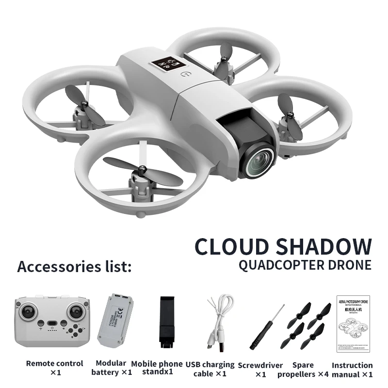 Nieuwe H135 Mini Drone WIFI FPV Hover Professionele 4K Camera Pocket Coloful Lights Dron Rc Vliegtuig Opvouwbare Quadcopter RC speelgoed Geschenken