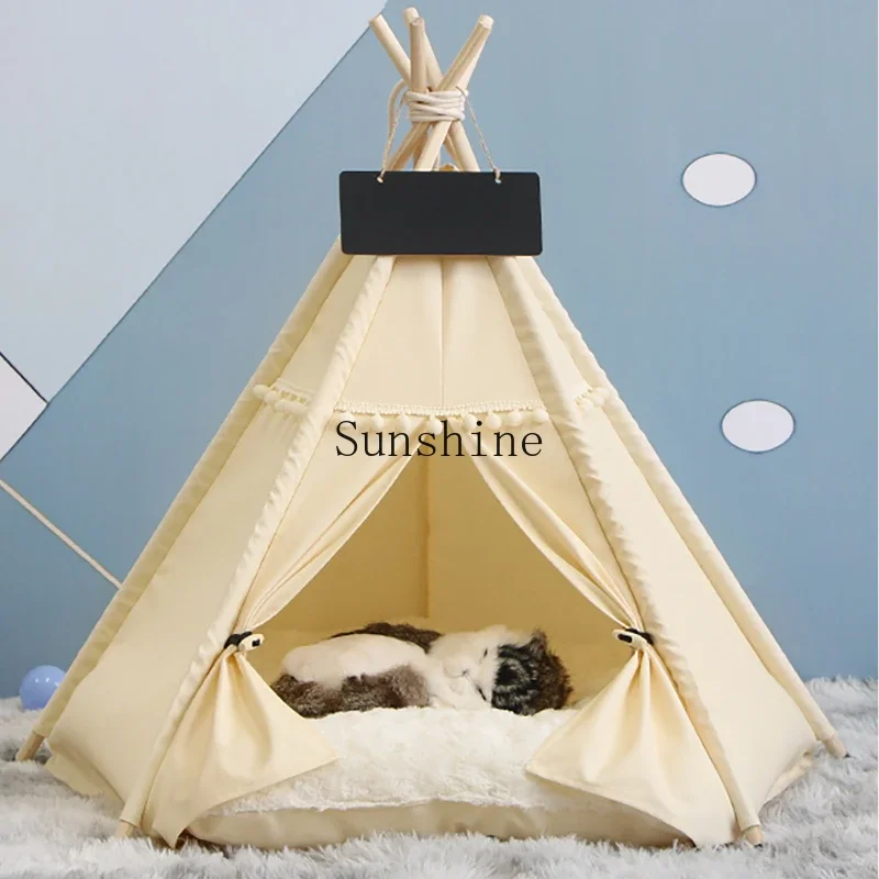 Pet tent Four seasons universal cat kennel Removable indoor cat house