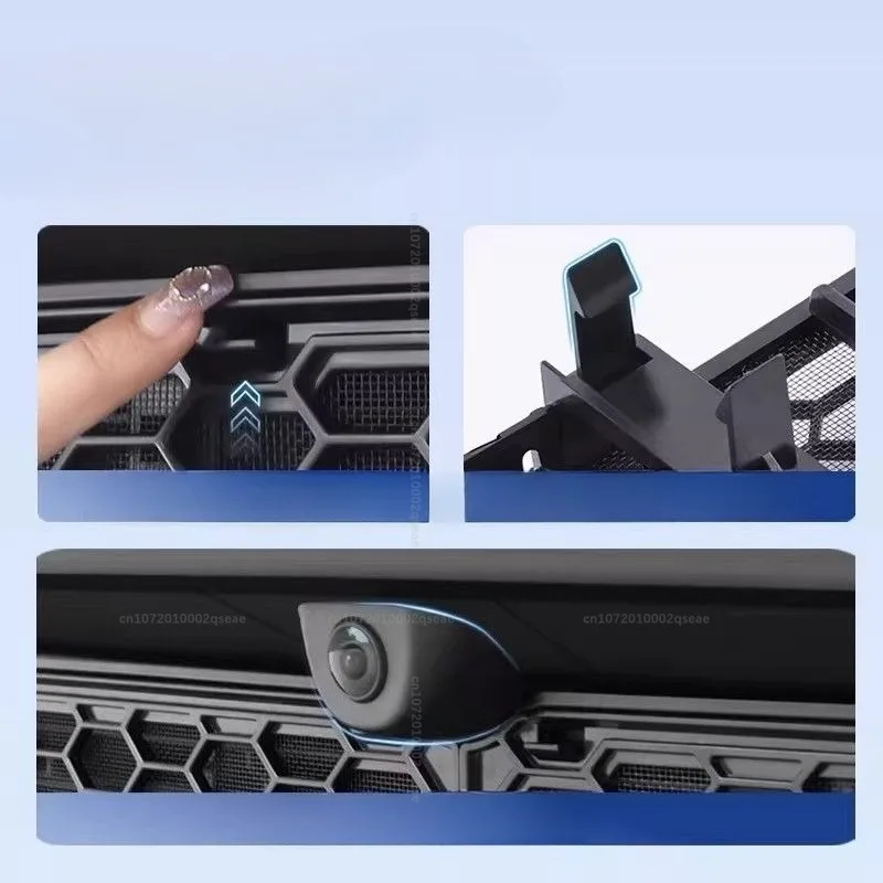 Für Tesla Model YL Y Juniper 2025 2026 Frontgrill Insektennetz Kühler-Schutz Wasserdicht Langlebig Exterieur-Zubehör – Detail 4