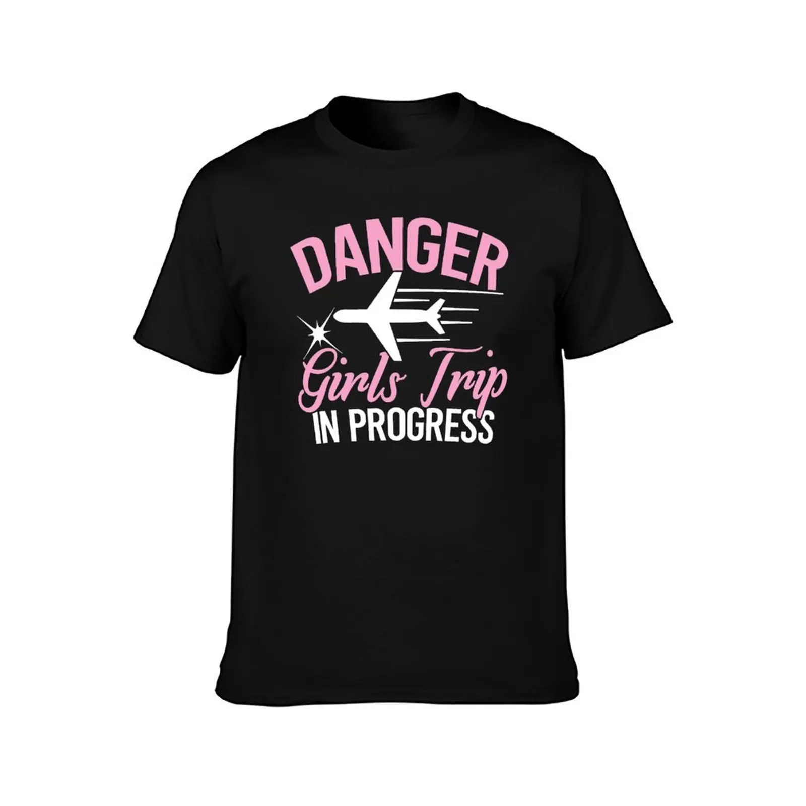 Matching Girls Trip Shirt Danger Girls Trip In Progress Tee T-Shirt, Summer Casual Cotton Tee, Oversized Streetwear Tops