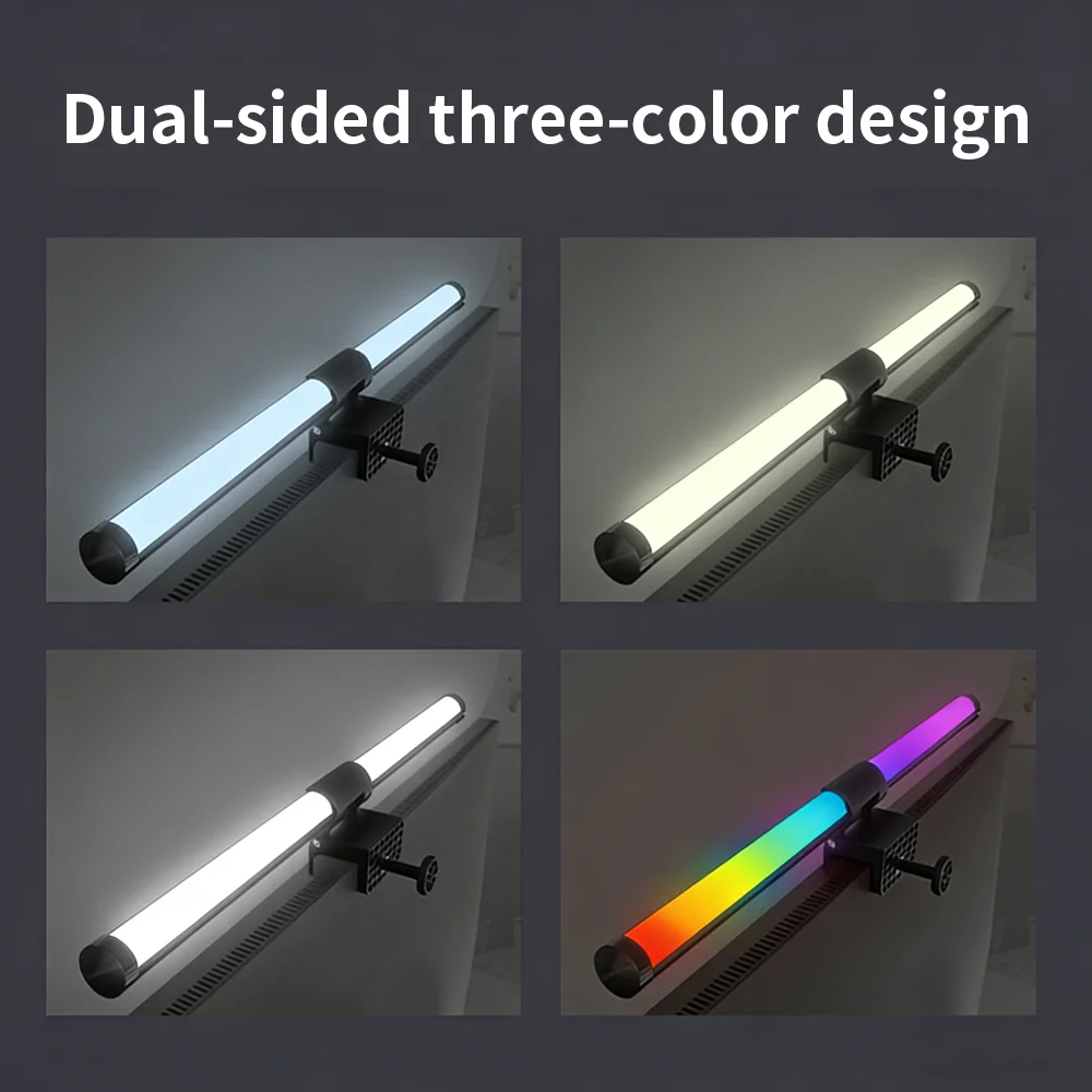 LED RGB Gaming Ambientebeleuchtung Flexible Silikon-Hintergrundbeleuchtung Intelligente Schreibtischleuchte Augenschutz LED-Lampe für Monitor Büro Lesen
