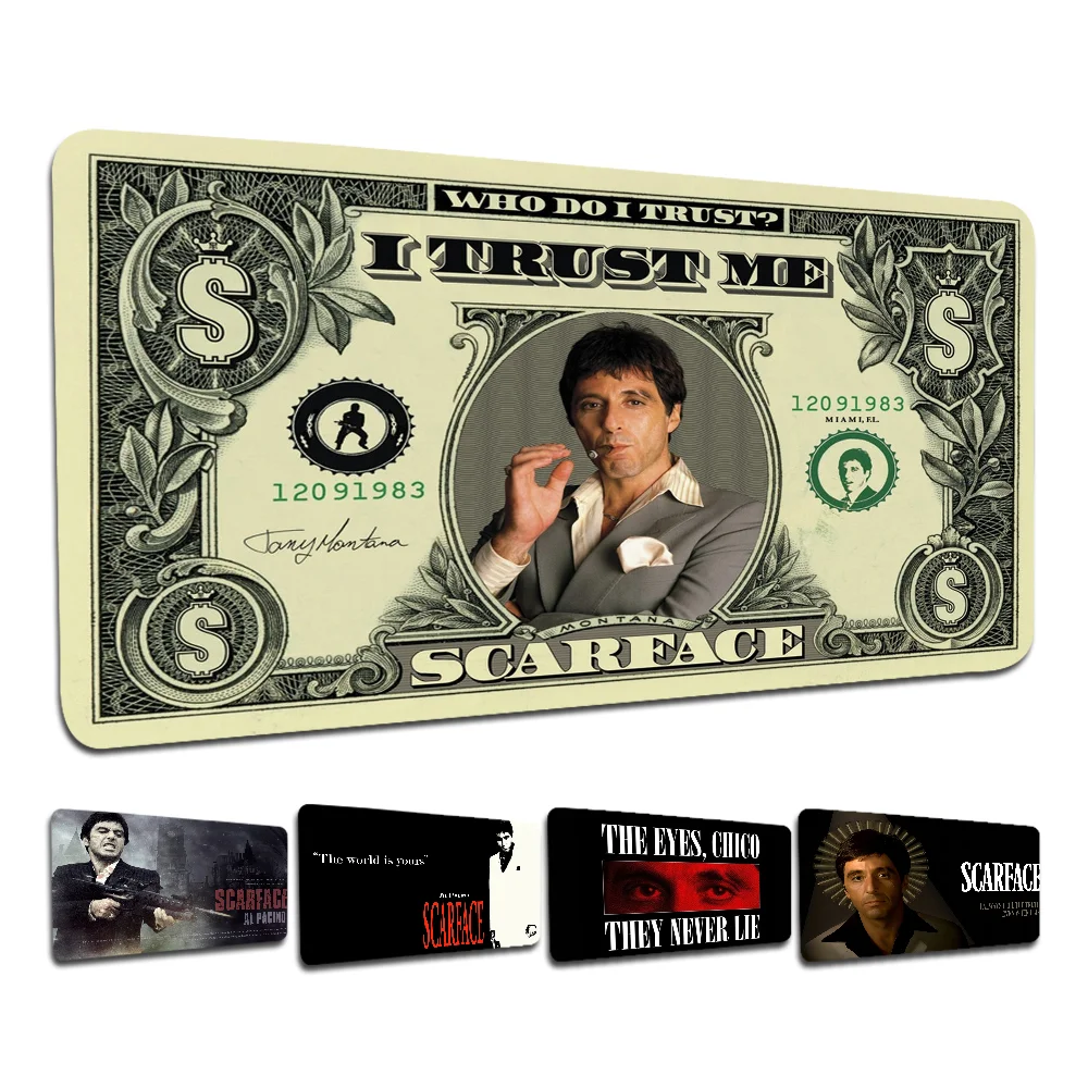 

Movie Scarface Mousepad New Rubber Mouse Durable Desktop Mousepad Size For Game Keyboard Pad For Gamer