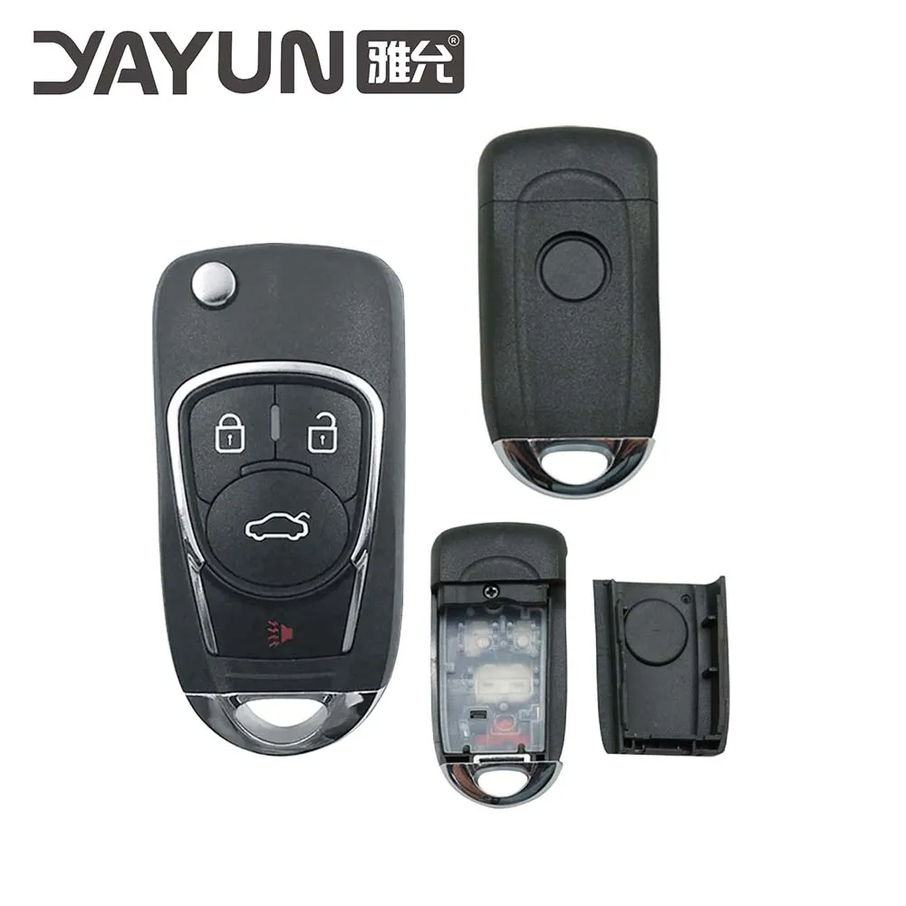 YAYUN AKBPCP112AT PX32/EX300 Burglar Alarm 3+1 Button Control With Battery Clip For Brazil Positron Flex