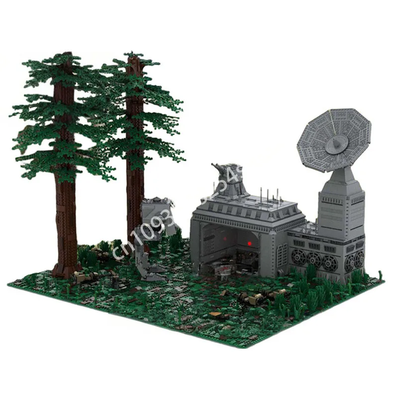NEUE 5861PCS Moc Star Battle SW-Imperial Endor Basis 3D Modell Kreative Kinder Gebäude Ziegel Spielzeug Geburtstag Geschenk blöcke