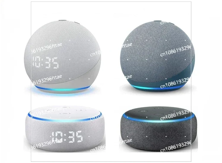 4th Generation 3rd Generation Alexa Voice Assistant Bluetooth Smart Speaker Clock Black Friday