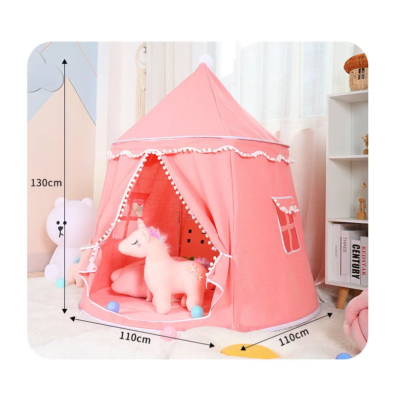 Tenda Teepee per bambini casa da gioco gioco per bambini al coperto castello principessa portatile piccola casa tenda di compleanno mongola