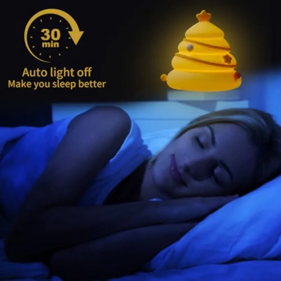 Night Light, Cute LED Lamp, Silicone Dimmable Nursery Nightlight for,Rechargeable Bedside Touch Lamp, Funny Office Desk Light a view 4