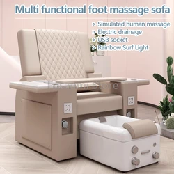 Multifunctional Intelligent Electric Massage Sofa Chair With Foot Bath Basin For Foot Salon Nail Salon Beauty Salon Chair Set