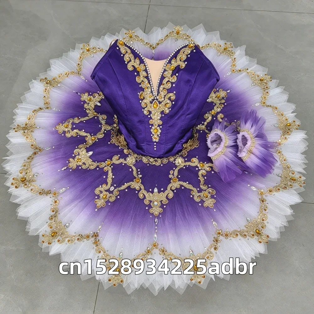 Pakita Violet Jasmine Variation Ballet Skirt Performance Tutu Skirt Adult and Children Professional Customized Competition Dress