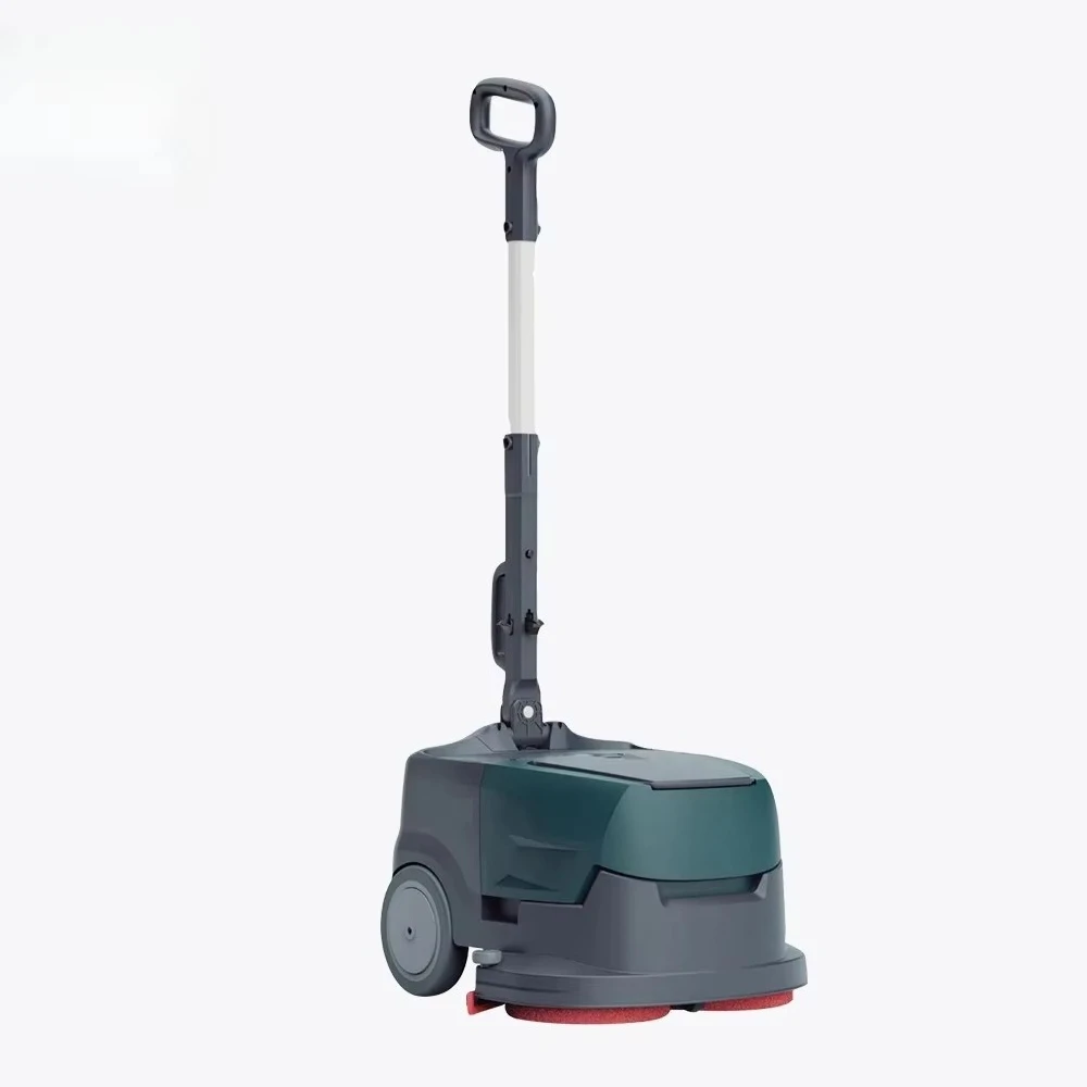 Mini Walk-behind Floor Scrubber  Cordless Commercial Floor Washing Cleaning Machine for Shop Restaurant Office