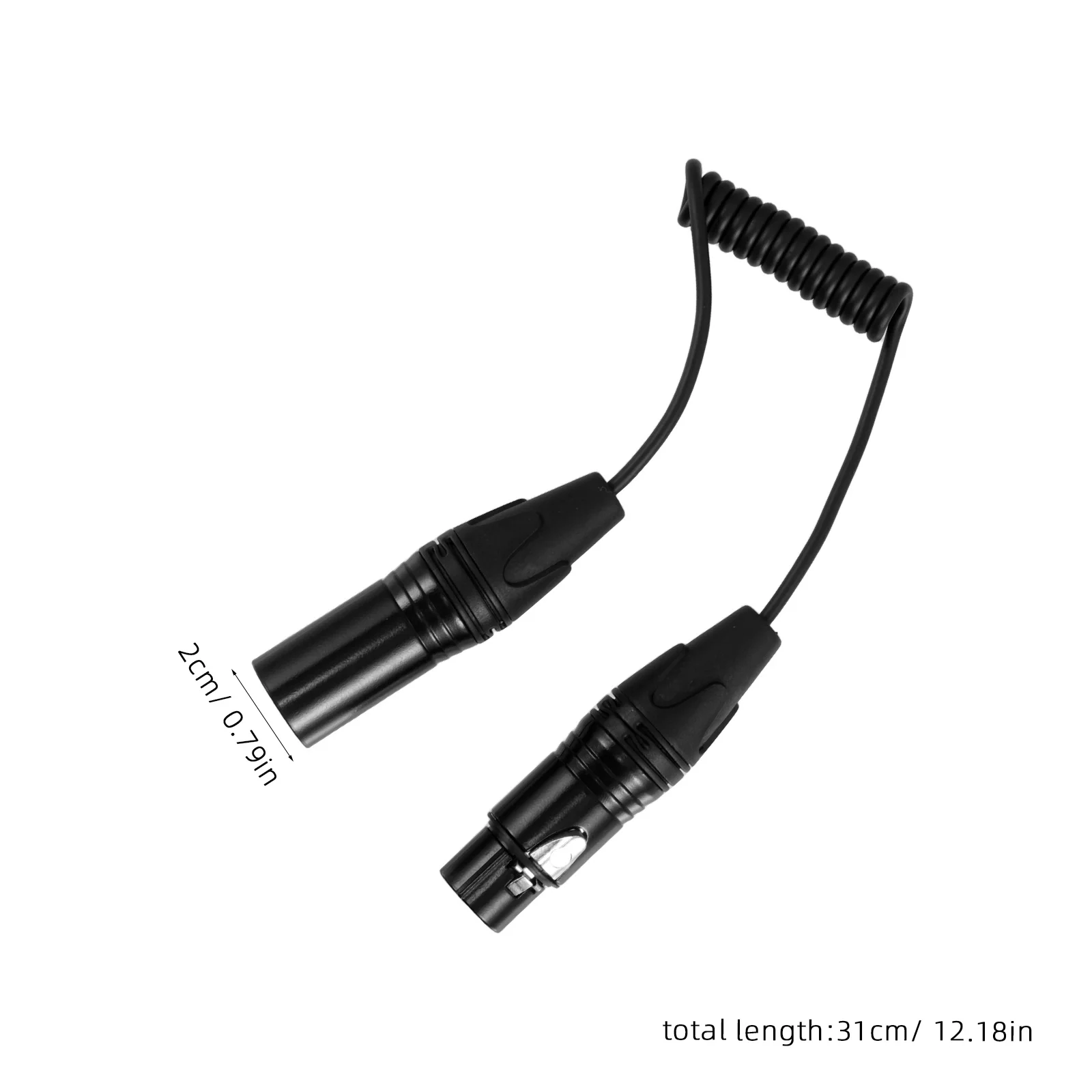 مضفر Xlr ذكر إلى أنثى 3 دبوس كابل الميكروفون الربيع قابل للسحب النحاس النقي مقرنة الصوت عالية الدقة مكتب خلط الصوت #4