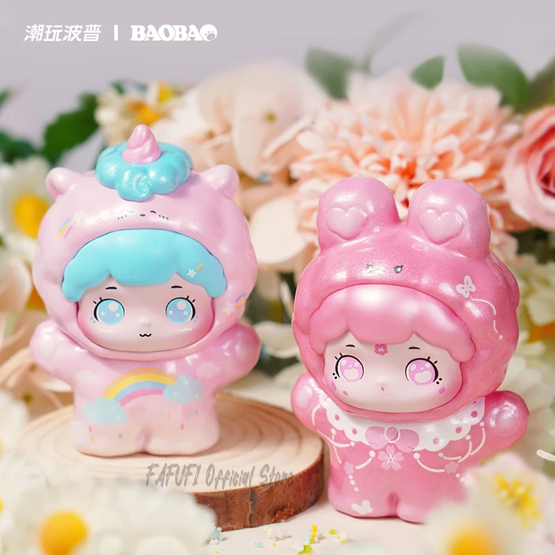 BAOBAO Spring Travels PLUS Flower God Spring Peach Series Blind Box Guess Bag Toys Doll Cute Anime Figure Ornaments Collection