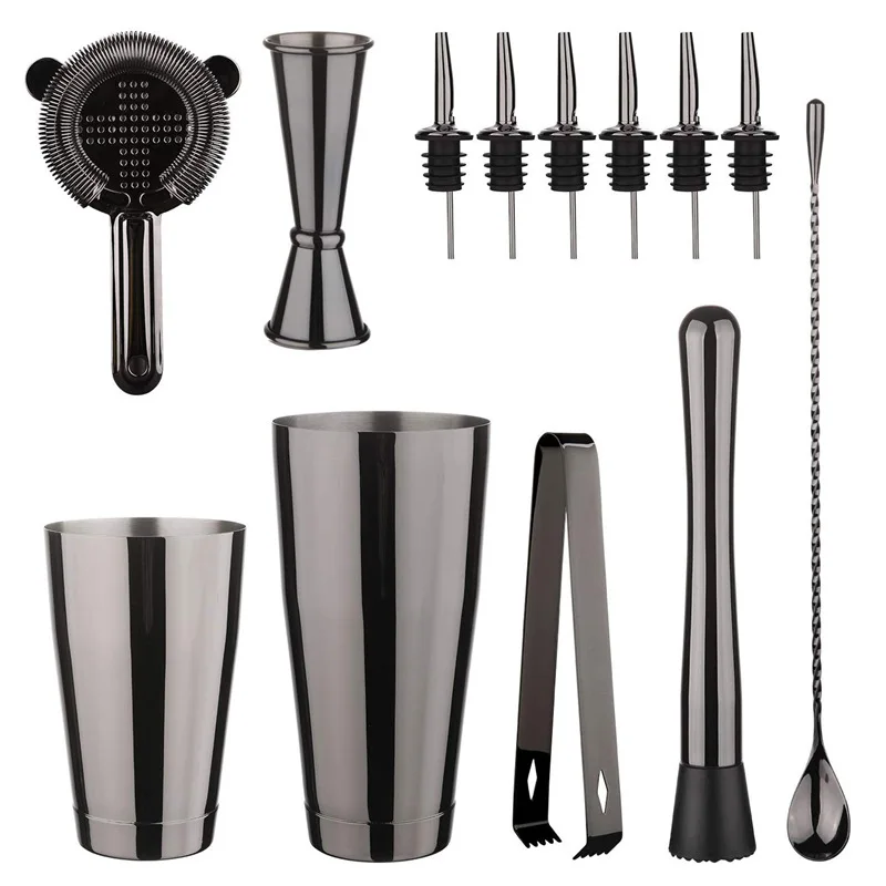 

Stainless Steel Cocktail Bartending Set Boston Bartending Set Bar Supplies Bar Tools