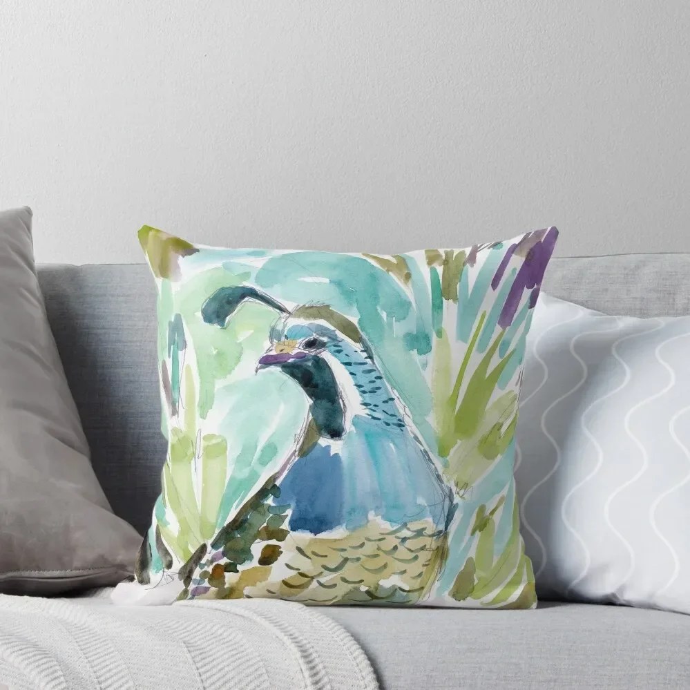

QUINCY THE QUAIL Throw Pillow christmas decorations 2025 Room decorating items Decorative Cushions pillow