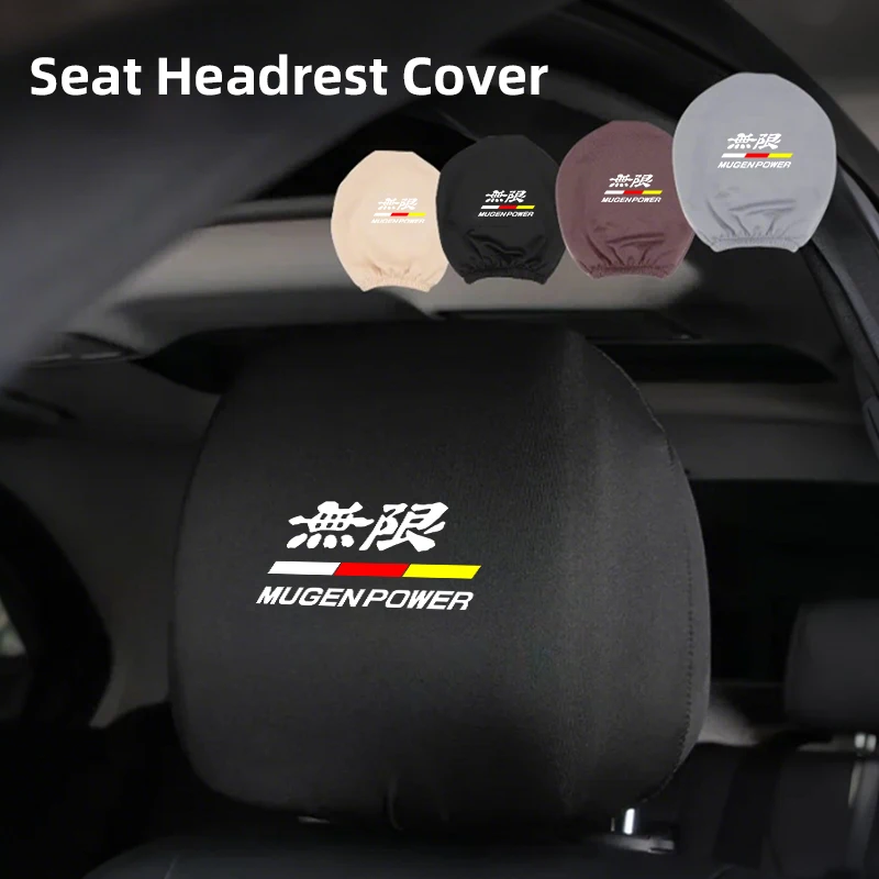 Наволочка на подголовник автомобильного сиденья, защитная подушка для автомобильного сиденья для Honda Mugen Power Civic 5D Hrv Fit Jazz Type R Stream Insight