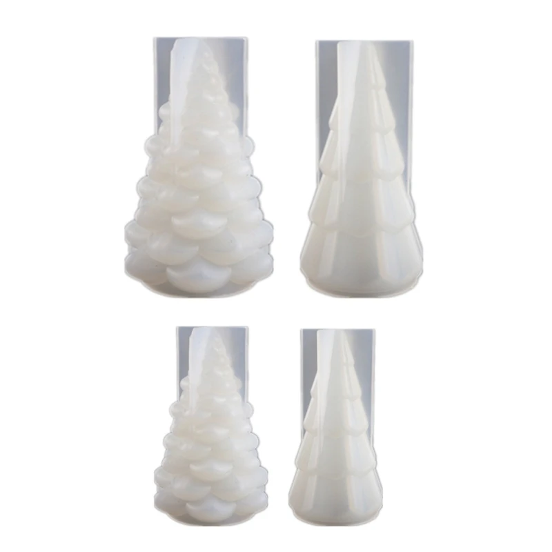 Silicone 3D Christmas Tree Resin Casting Mold Light Holder Silicone Mold DIY 517F