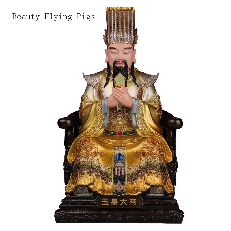 

1PCS resin statue for home use Jade Emperor Queen Mother and Empress Dowager enshrined for home decoration