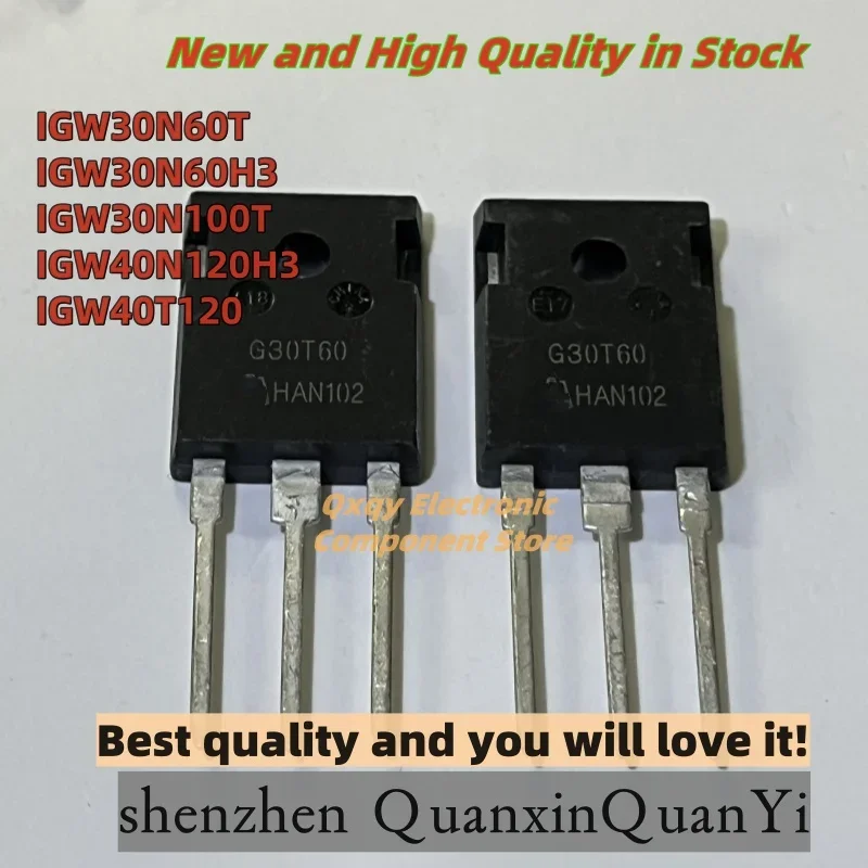 10pcs new IGW30N60T G30T60 IGW30N60H3 G30H603 IGW30N100T G30T100 IGW40N120H3 G40H1203 IGW40T120 G40T120 TO-247 mosfet