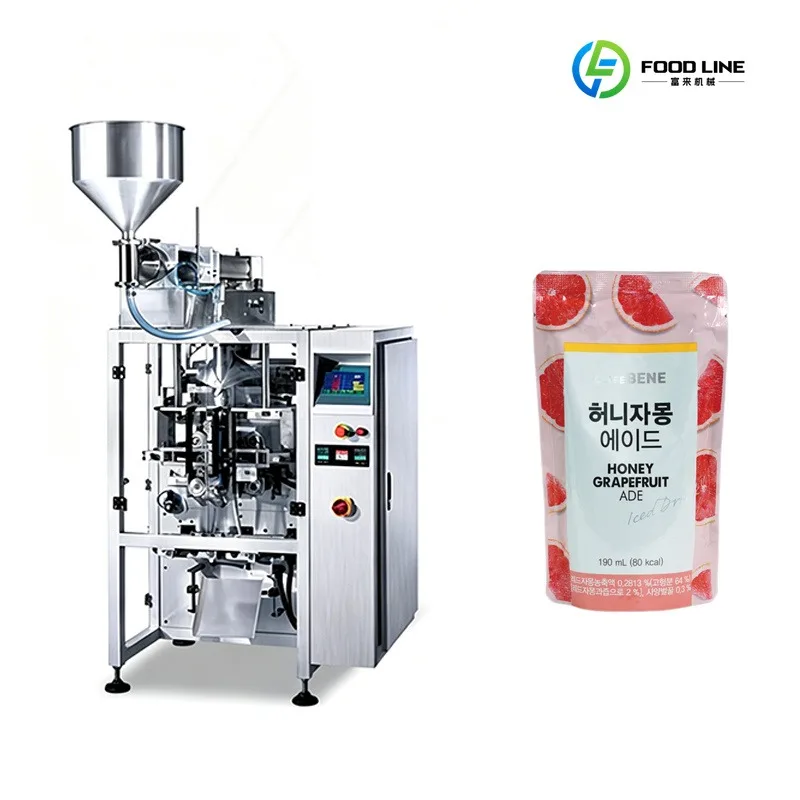 High Speed Vertical Paste Sauce Packing Unit for Mass Production of Chili Tomato Paste Condiment Back Seal Pouch Food Packaging