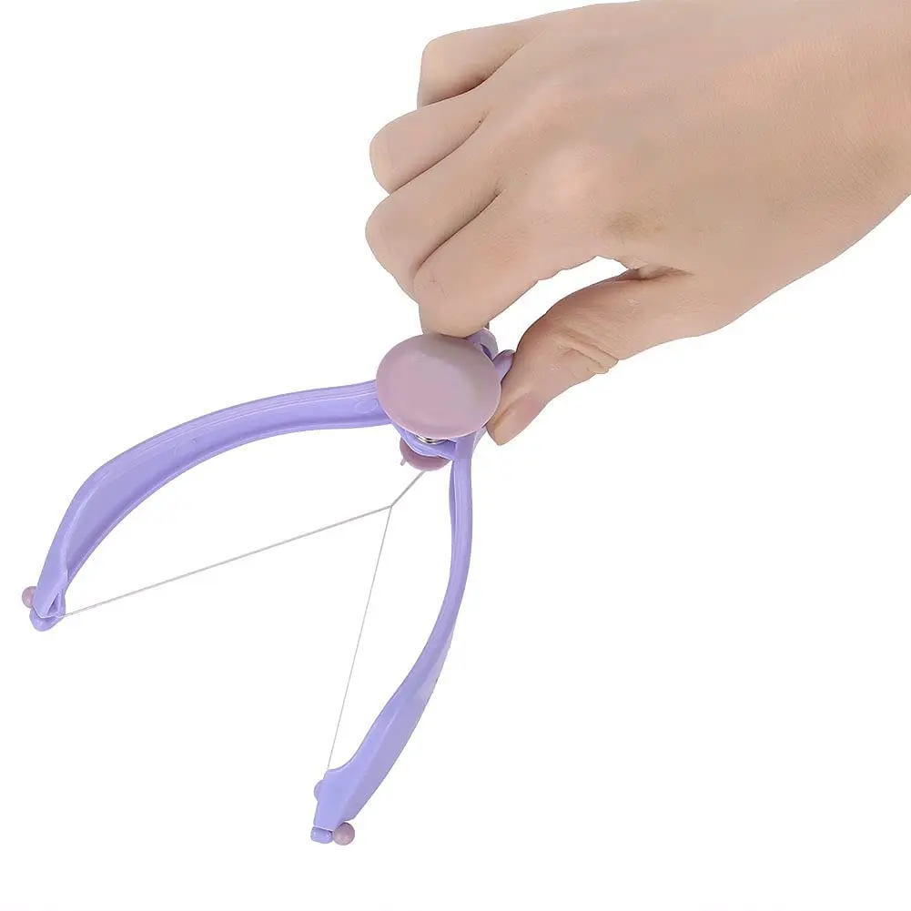 Mini Facial Hair Remover Women Hair Removal Epilator Spring Threading Face Defeatherer for Cheeks Eyebrow DIY Makeup Beauty Tool