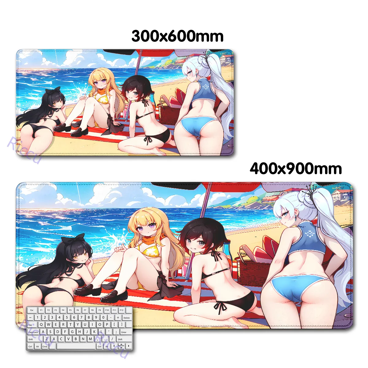 Anime R-Rwby Cool mousepad teclado mouse pad Laptop Gaming Accessories Mausepad Large Desk Mat Computer Gamer Keyboard Rug Carpe