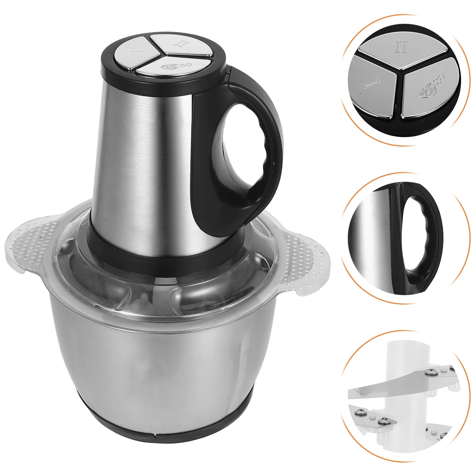 

Electric Food Processor Large Capacity Stainless Steel Garlic Chili Grinder Mincer Machine Home Use Vegetable Onion Nut Chopper