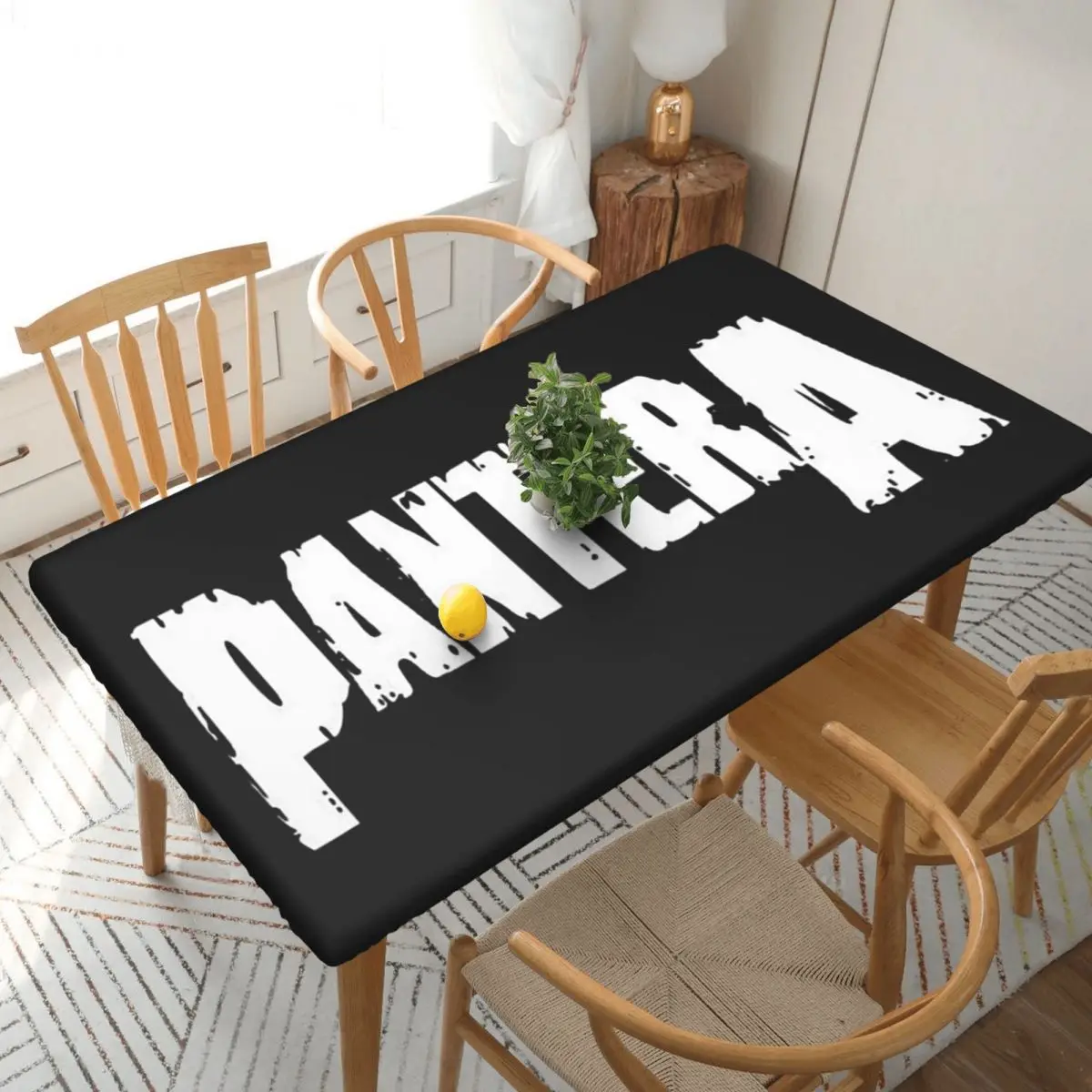 Pantera Heavy Metal Band Music Custom Rectangular Tablecloth Waterproof Table Cover for Dining Events Table Cloth