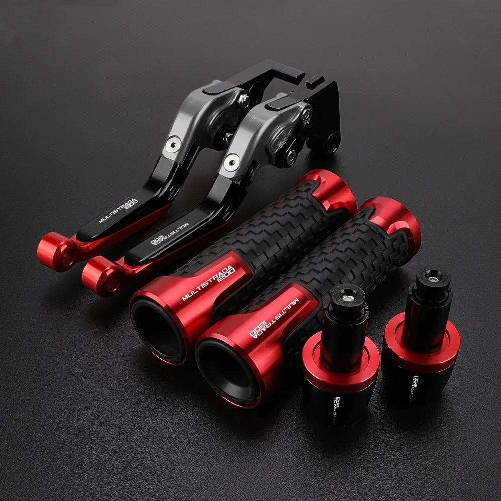 

Motorcycle Brake Clutch Levers FOR DUCATI MULTISTRADA 1200 2010-2016 2011 2012 2013 2014 2015 Handlebar Grips Ends 2016 Aluminum