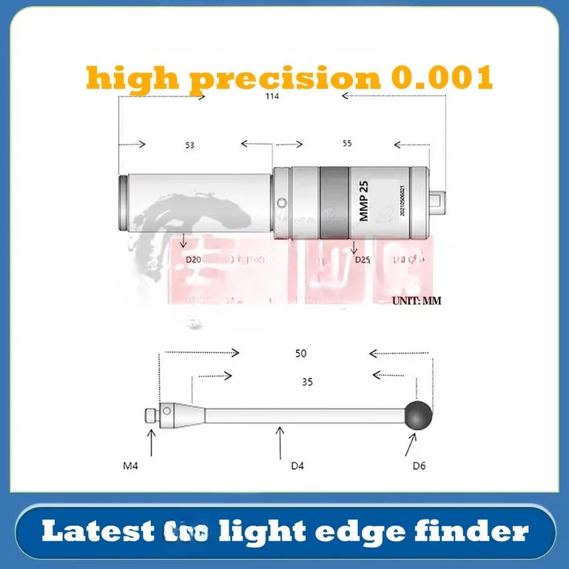 MMP25 trigger edge finder V6 machining center milling machine with three coordinate centering accuracy of 0.001mm