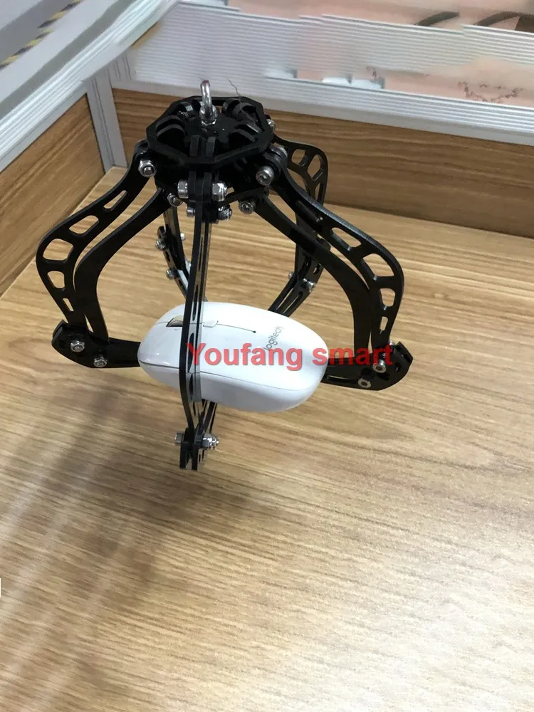 Rvs Klauw Manipulator voor Drone Robot DIY Kit Bidsprinkhaan Haak Grijper Automatische Grijpen Set voor Quadcopter Rescue Systeem