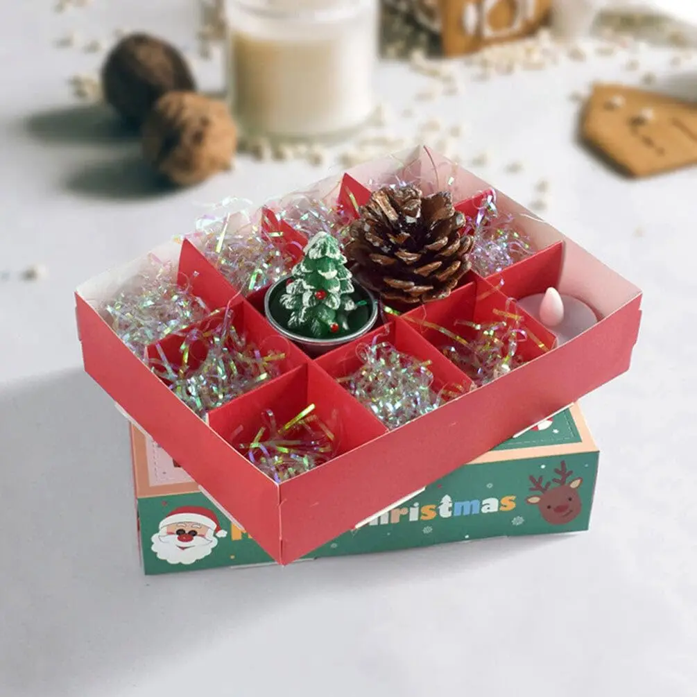 20 Stück Adventskalender-Boxen: Leere Weihnachts-Adventskalender-Boxen, füllen Sie 12 Tage Advent-Countdown-Boxen aus Pappe, Schatzboxen M – Detail 5