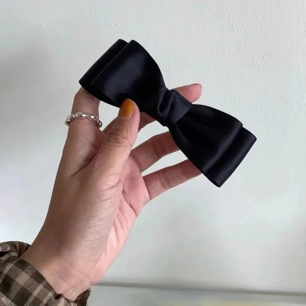 مقاطع الشعر الشريط الرجعية الساتان الربيع كليب دبابيس الشعر عصائب مع مقاطع الفتيات أنيقة القوس الصلبة موضة بسيطة إكسسوارات الشعر #5