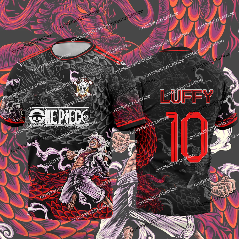 Camiseta de Fútbol Edición Especial One Piece 2025, Camiseta Deportiva para Hombre/Mujer, Conjunto de Camiseta Especial para Niños, Camiseta de Dibujos Animados Japoneses