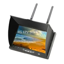 LCD5802D LCD5802S 5802 5.8G 40CH 7 Inch FPV Monitor with DVR Build-in Battery for RC Drone Airplane Long Range