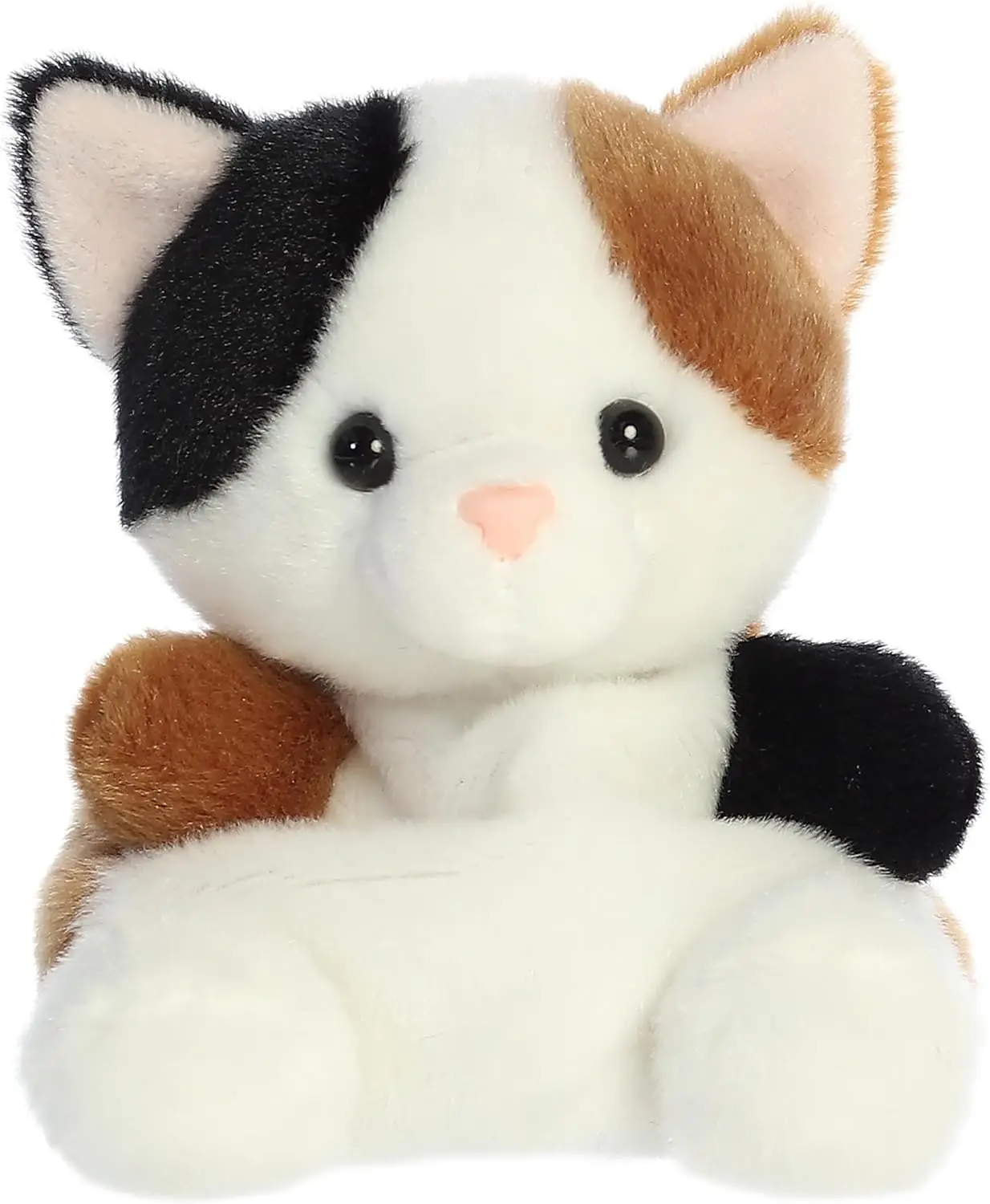 

Adorable Calico Cat Plush - 5 Inch Palm Pal, Soft Collectible Toy for Kids & Adults, Room Decor & Gift