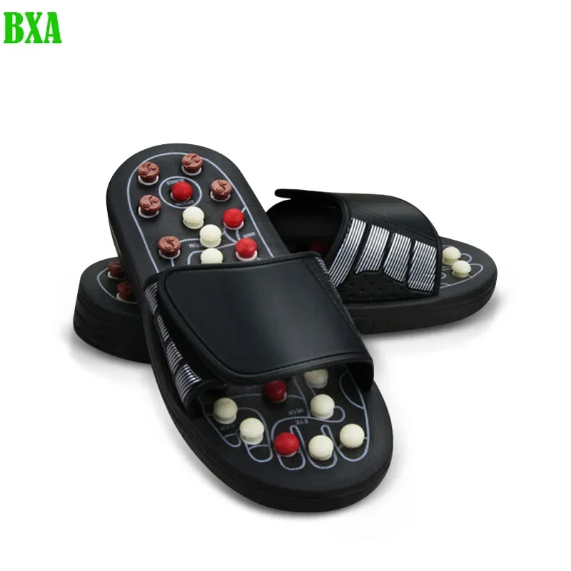 Unisex Style Pair Of Acupoint Massage Slippers For Both Men And Women, Chinese Style Acupoint Rotating Foot Massage Shoes