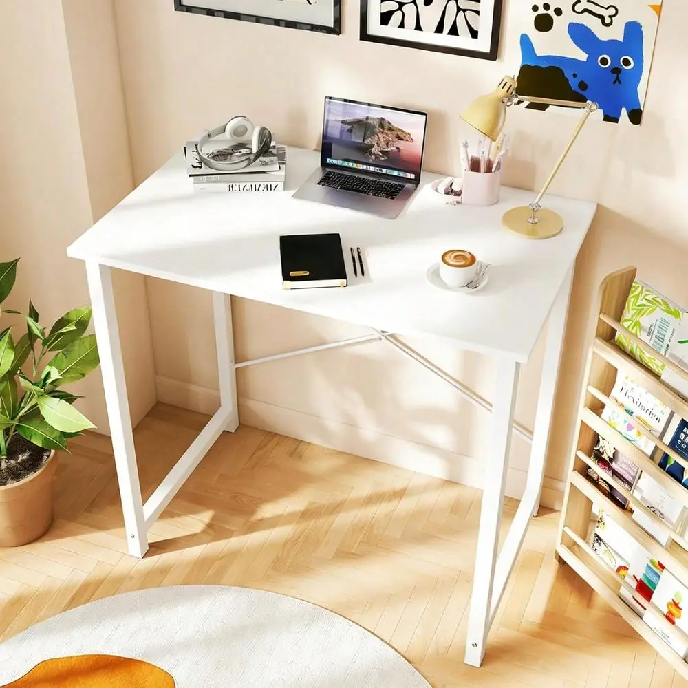 

40 Small Computer Desk Wth XShaped Reinforcement, Modern Study Work Table For Home Office Bedroom