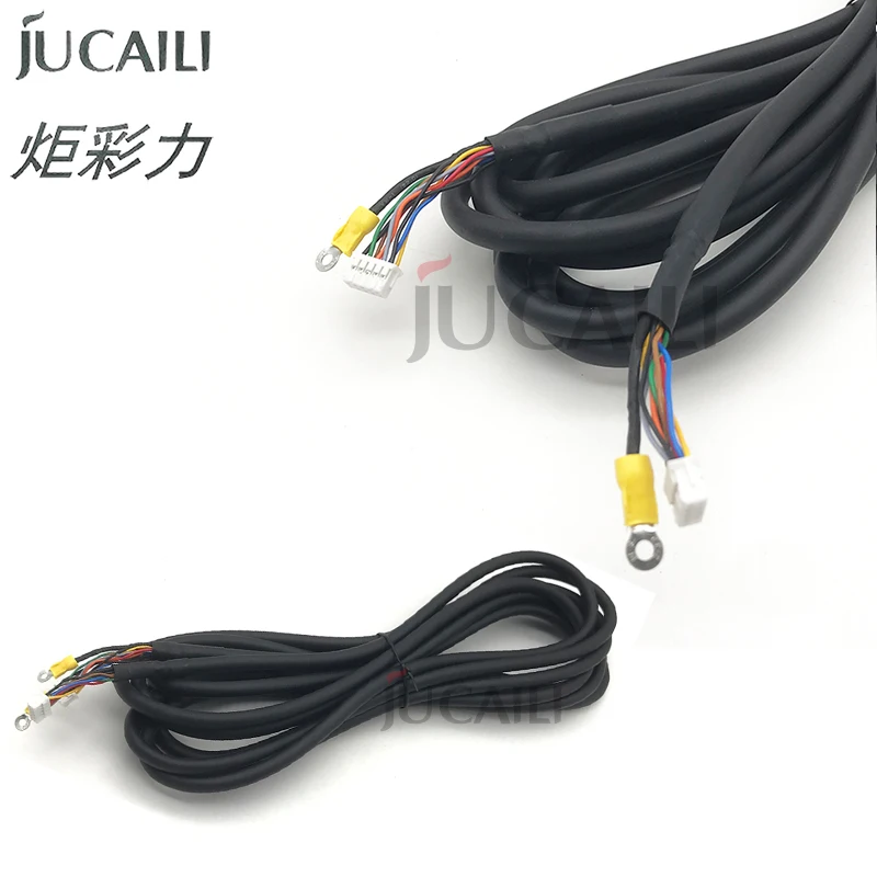 JUCAILI Senyang Board Black Signal Cable 5/9pins Wire for XP600/TX800/DX5/DX7/4720/i3200 Solvent Plotter Power Signal Line