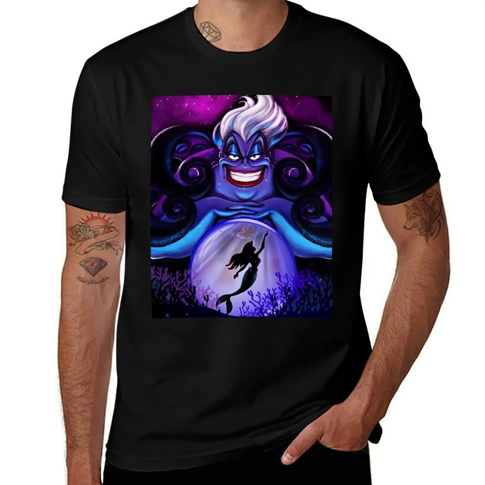 Ursula the witch of the seas T-Shirt summer clothes graphic t shirt vintage designer t shirt men