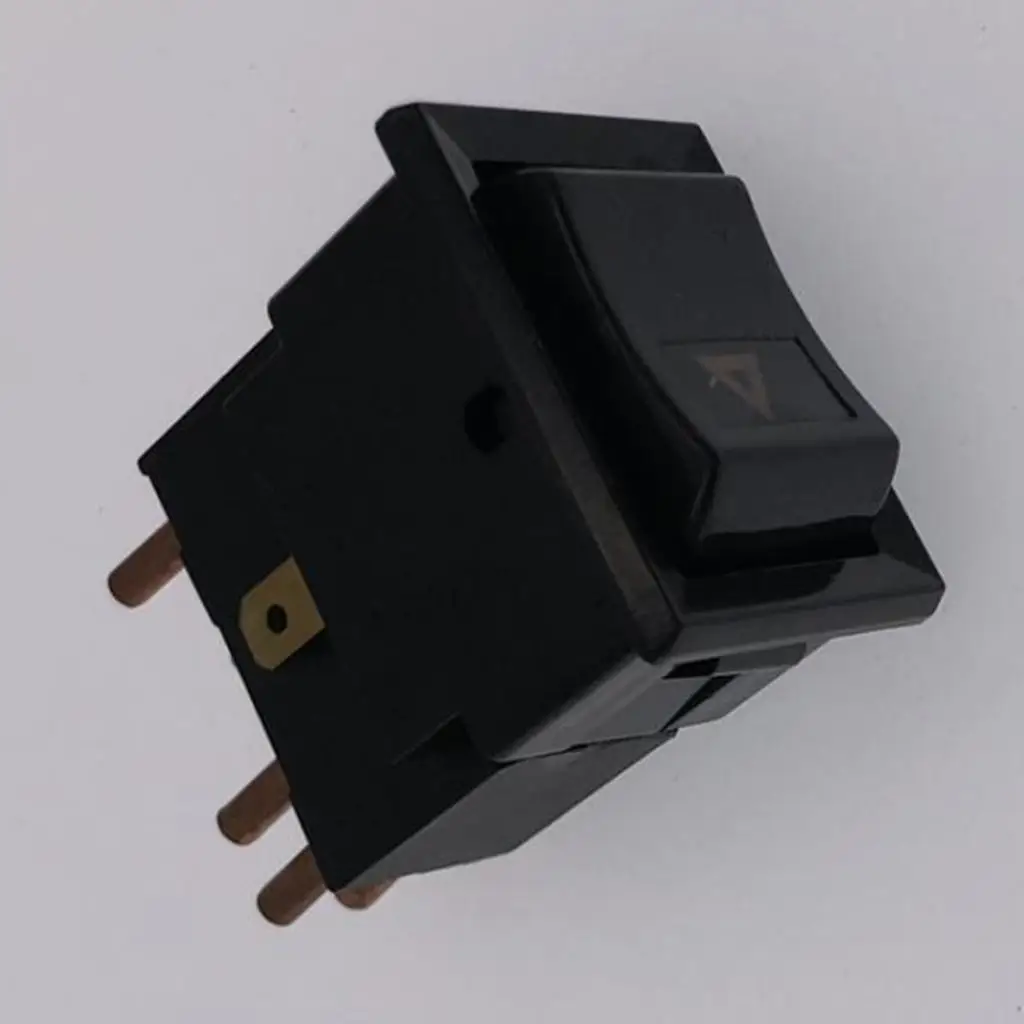 High Durability Hazard Light Switch Black ABS Direct Replacement for Land Rover Defender 90 110 130