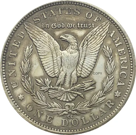 संयुक्त राज्य अमेरिका 1889 सीसी मॉर्गन 90% चांदी 1 एक डॉलर की प्रतिलिपि सिक्का लिबर्टी यूएसए इन गॉड संग्रह स्मारक सिक्के 8 best sales मॉर्गन डॉलर का सिक्का - №7