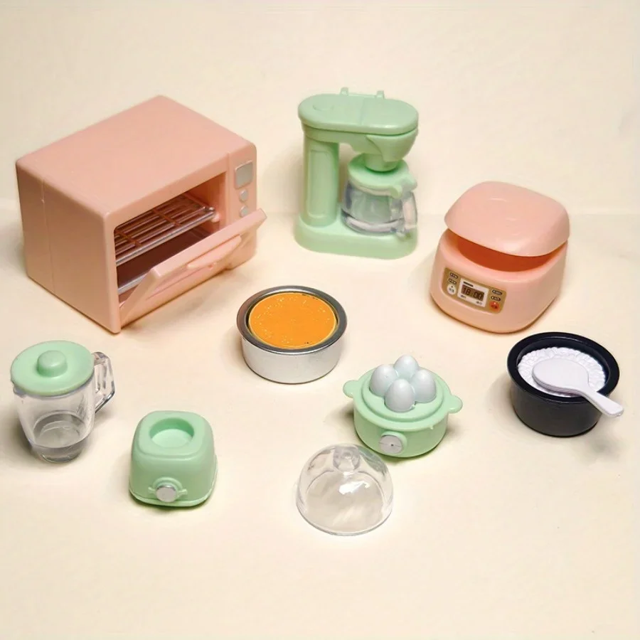 G1-schaal keukenset - realistische magnetron rijstkoker eierkoker sojamelkmaker met filter perfect speelhuis kinderspeelgoed