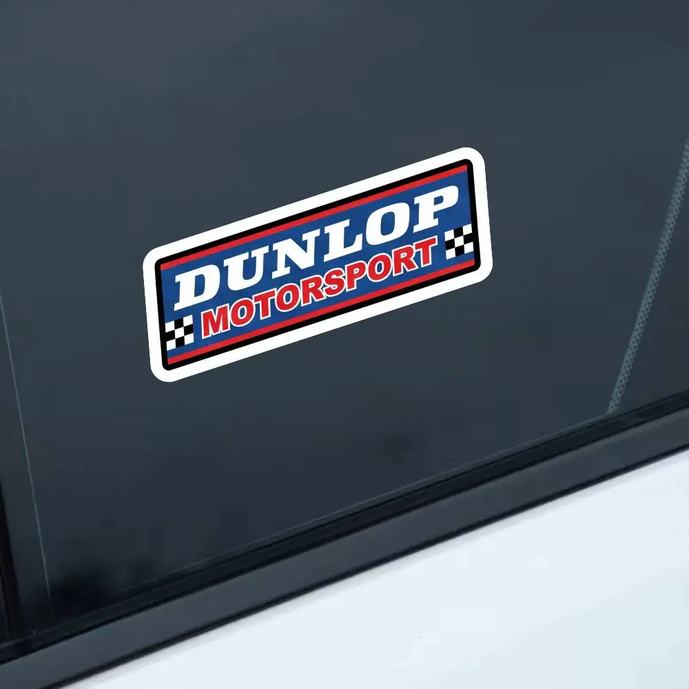 

For Dunlop Waterproof Stickers For Decorating Car Windows Motorcycles And Computers.