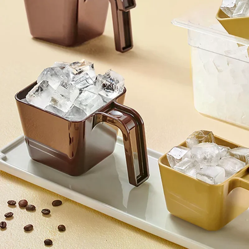 Pala para hielo de 280/350/470/590ML, pala para hielo cuadrada de plástico, taza medidora, cafetería, pala para hielo, Gadget