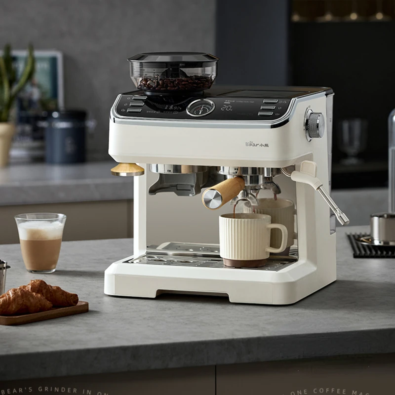 

Coffee Machine New Intelligent Control Italian Household Small Semi-automatic Grinding All-in-One Machine Steam Frothed Milk