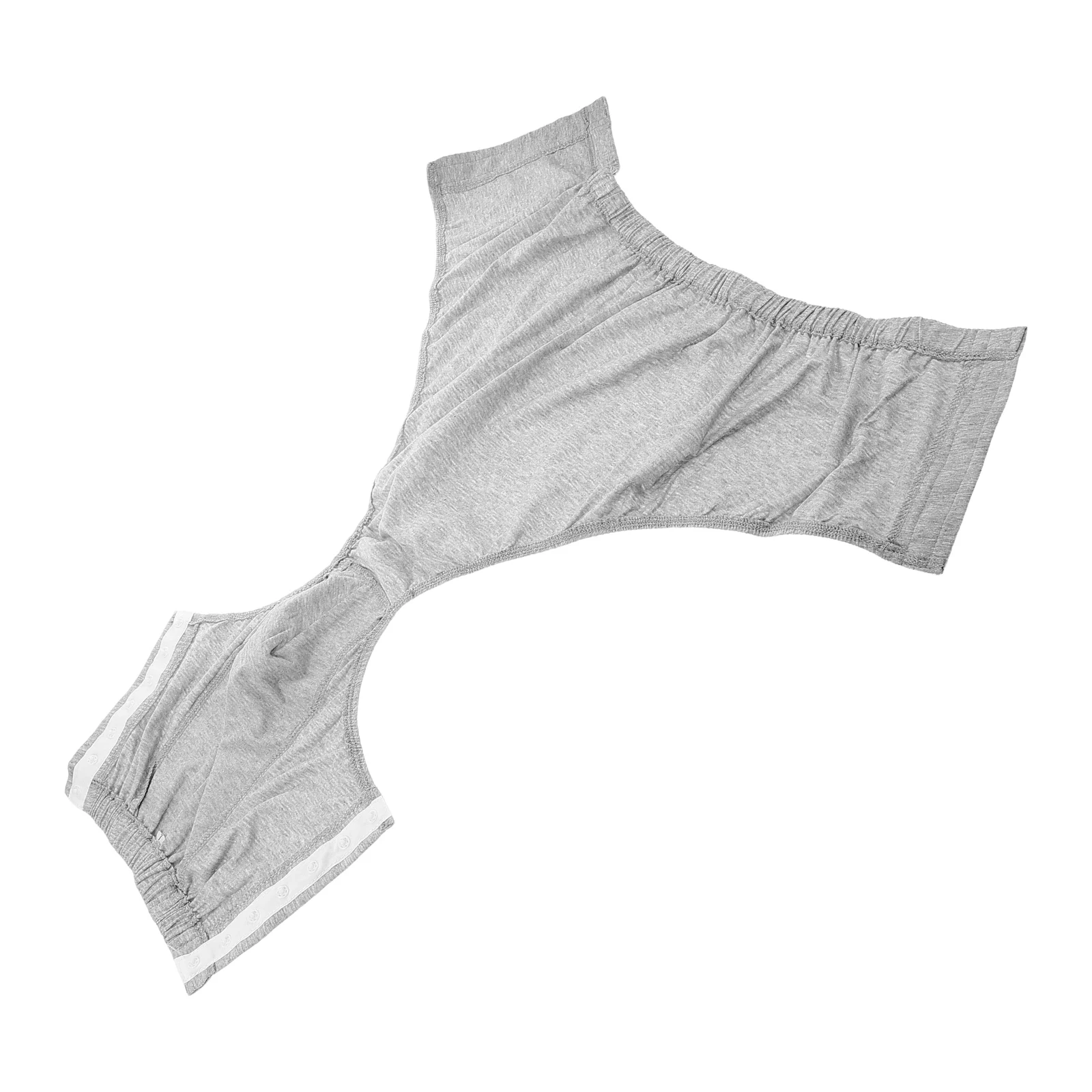 

Disposable Men'S Briefs Easy Open Hidden Snap Rehabilitation Underwear Sturdy Cotton Breathable Adaptive Clothing