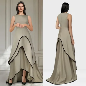 מותאם אישית סיני, leat a-line midi שמלות נשף נשף הנשף קלאסי בסגנון מודרני פסטול יוניסקס קאסו