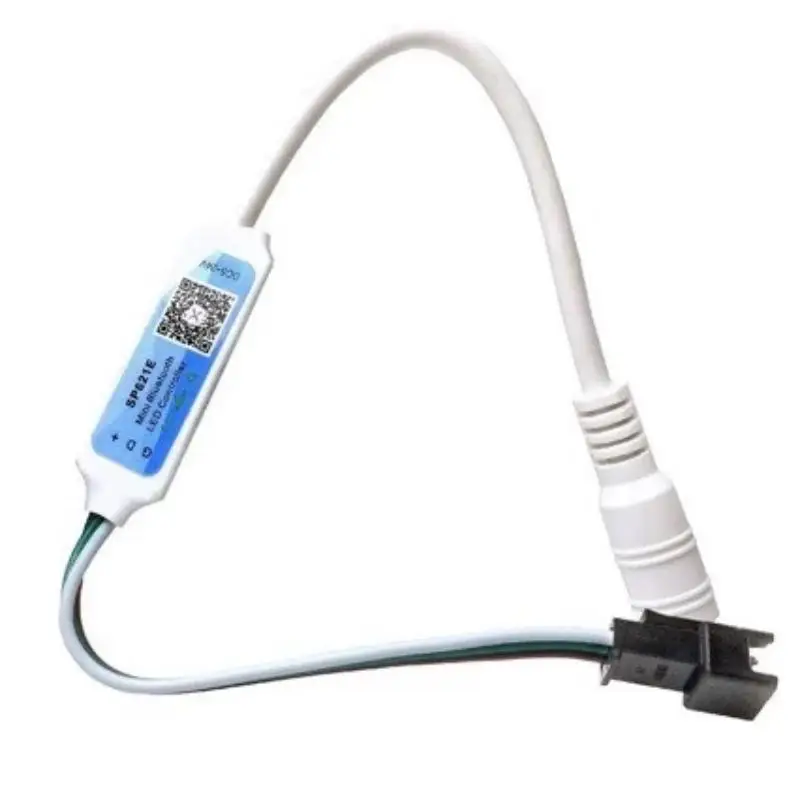SP621E App Controlled Pixels LED Controller Bluetooth Music Sync DC5-24V 3PIN for Garden Patio LED Strip Decoration