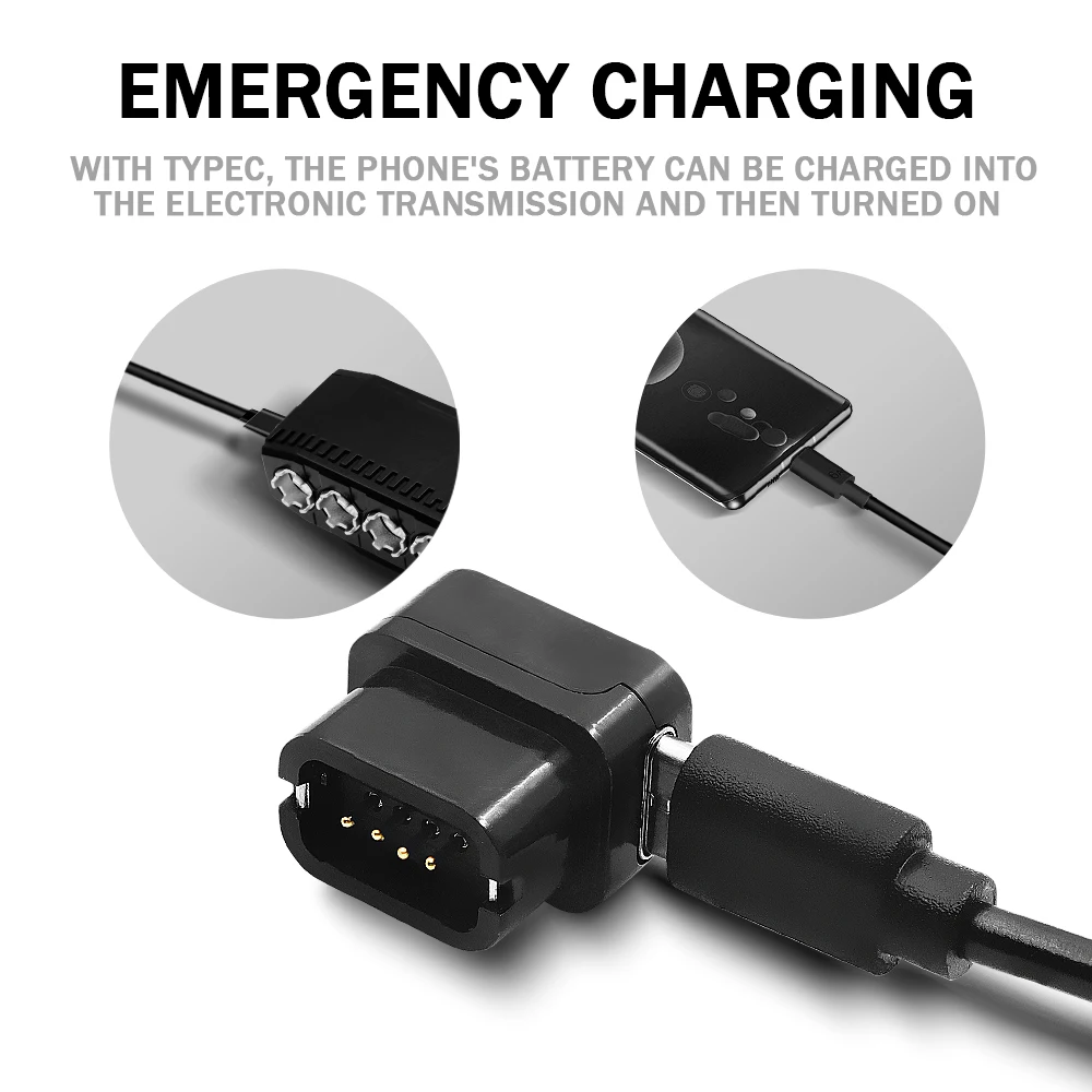 Portable Di2 Charger Adapter 4-Pin To Type-C For SHIMANO EW-EC300