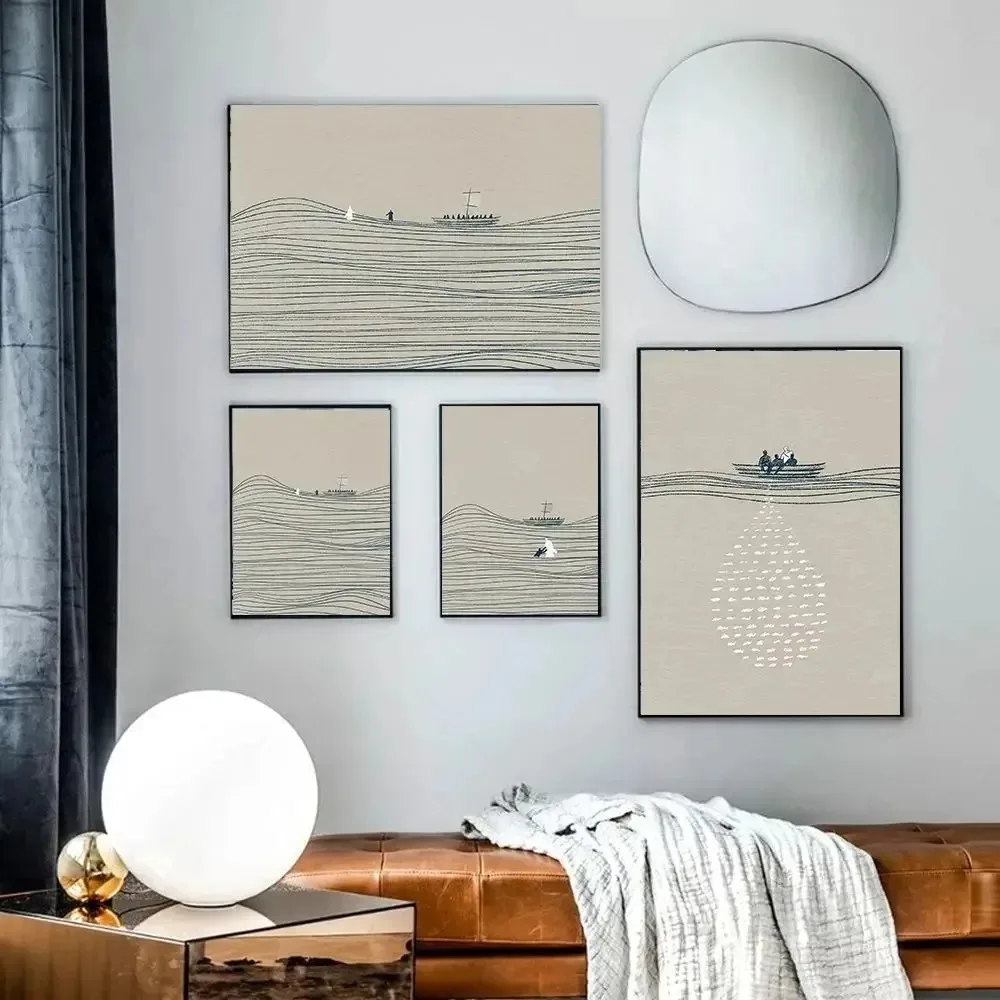 يسوع غسل القدمين المشي على قماش الماء طباعة آية الكتاب المقدس الحديثة المسيحية الجدار ملصق فني اللوحة صورة ديكور غرفة المعيشة